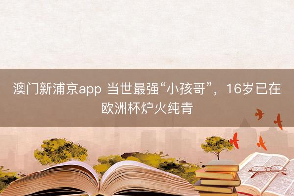 澳门新浦京app 当世最强“小孩哥”，16岁已在欧洲杯炉火纯青