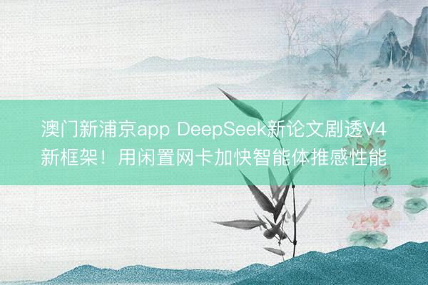 澳门新浦京app DeepSeek新论文剧透V4新框架!用闲置网卡加快智能体推感性能