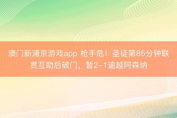 澳门新浦京游戏app 枪手危！圣徒第85分钟联贯互助后破门，暂2-1逾越阿森纳