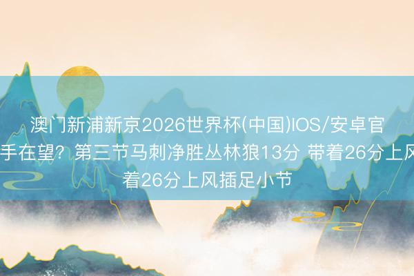 澳门新浦新京2026世界杯(中国)IOS/安卓官方下载 得手在望?第三节马刺净胜丛林狼13分 带着26分上风插足小节