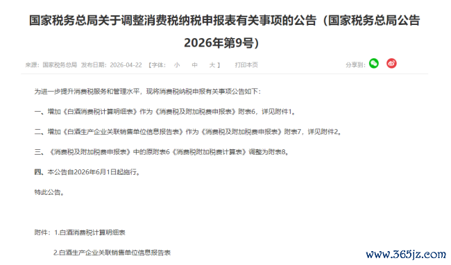 征管亮剑!白酒耗尽税新规落地从严征管重塑花式